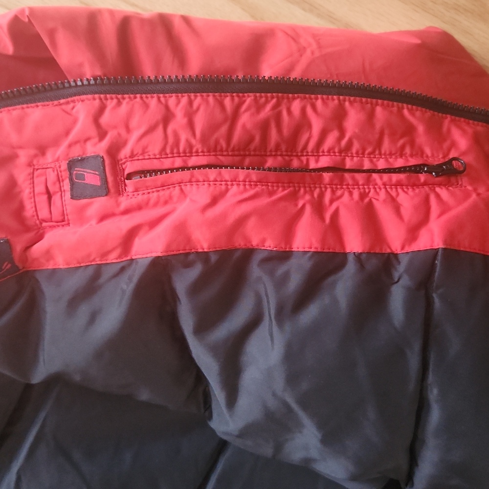 Old Navy Puffer jacket Orange Black long sleeves Large - Picture 6 of 17